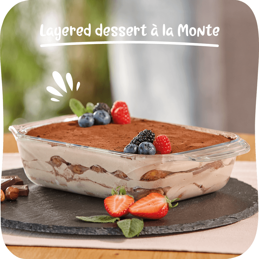 Monte layered dessert with fresh fruits | Monte EN